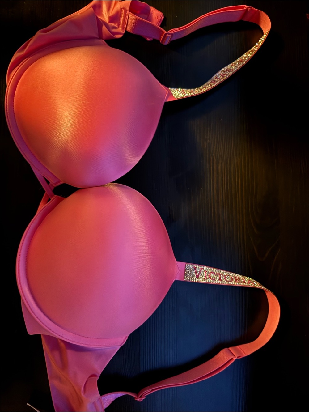 Bombshell Pink Bra & Flower Bra 34D